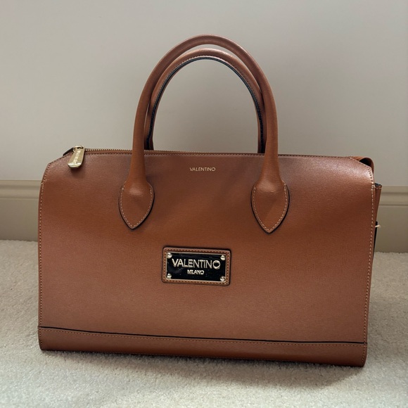 Valentino Tan Leather Bag - Picture 1 of 7